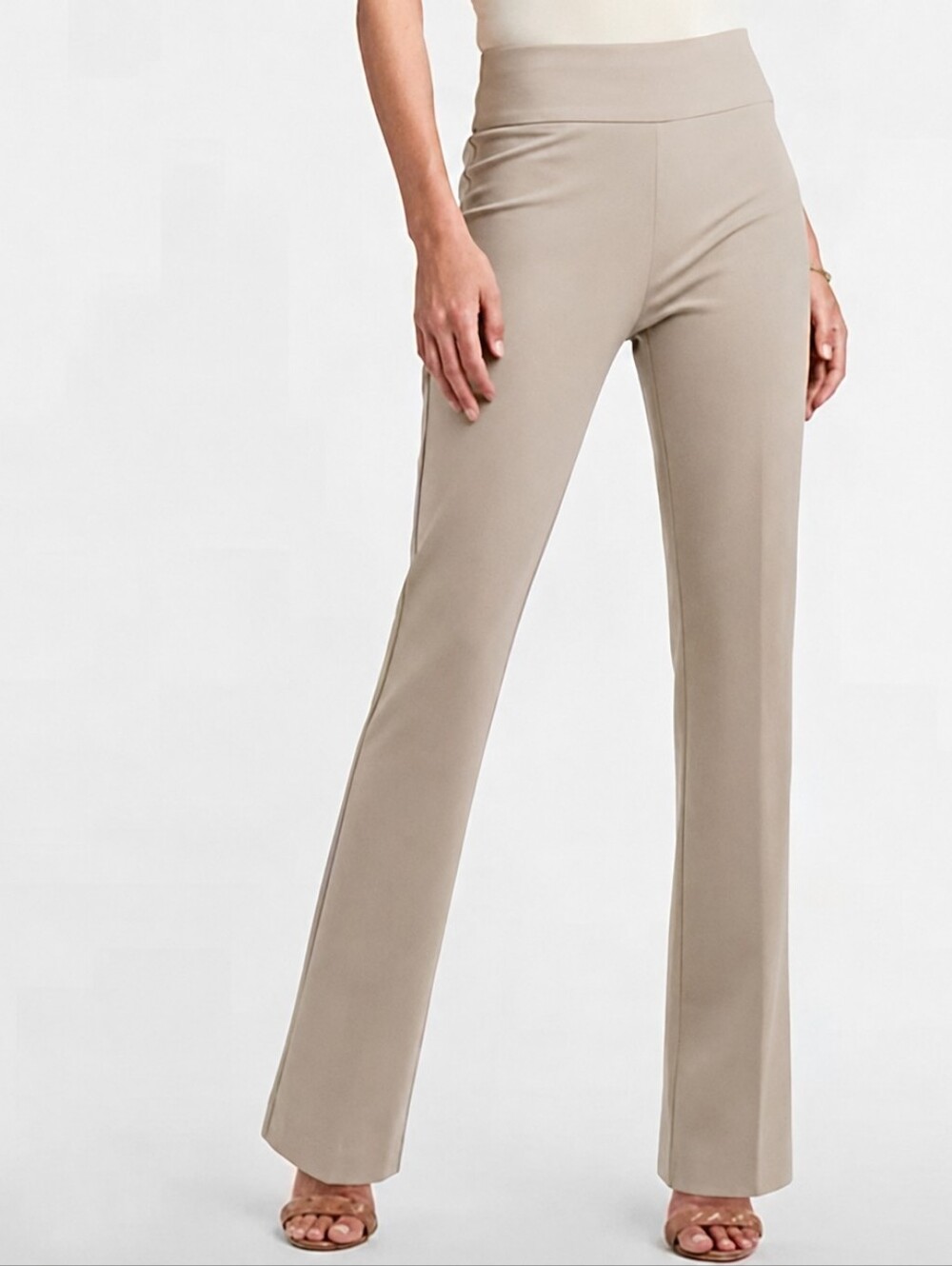 NWOT Express Beige Editor Pants 8R